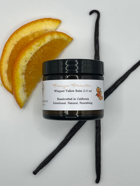 Orange Vanilla Whipped Tallow Balm